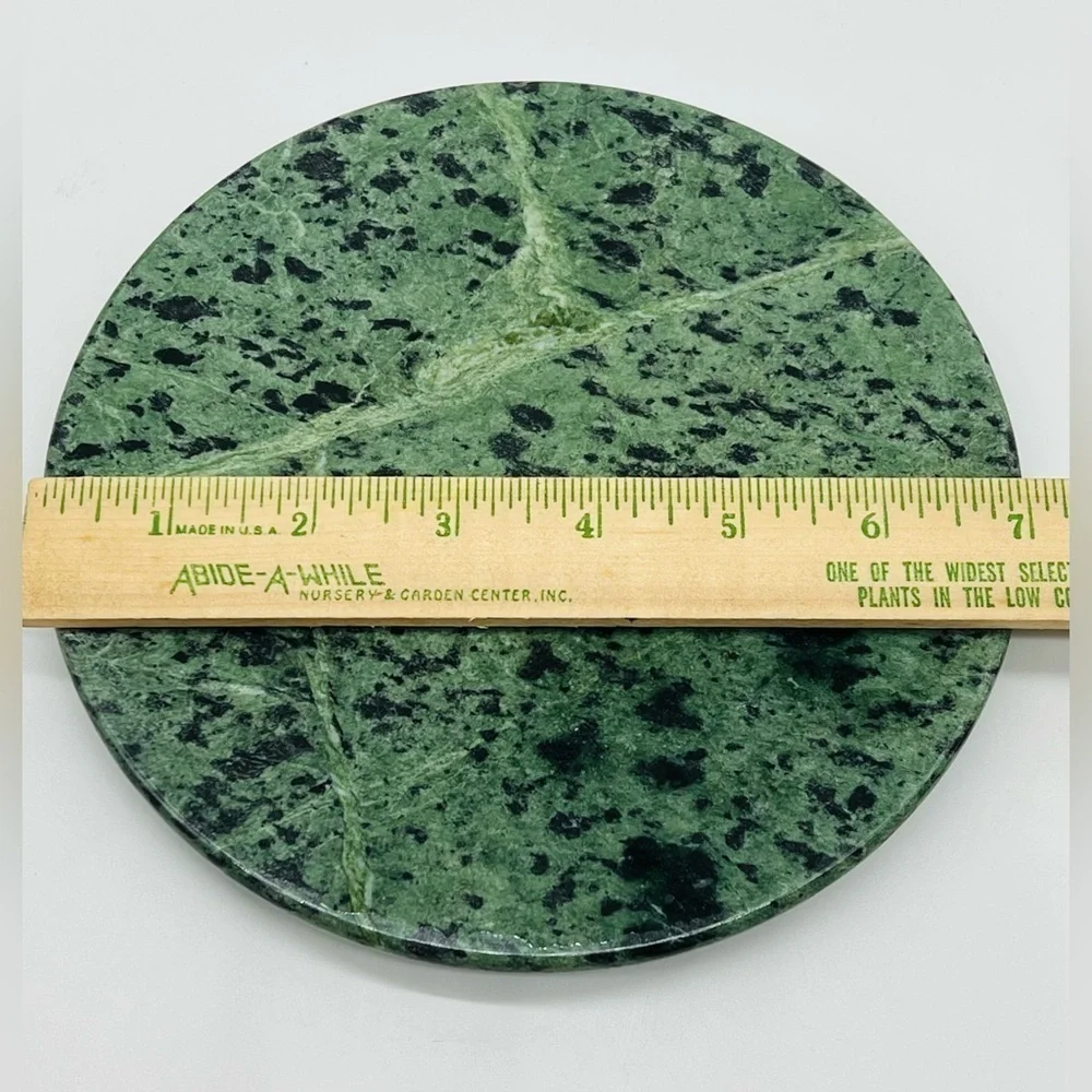 Arthur Court Vintage green marble and stainless steel duck knife